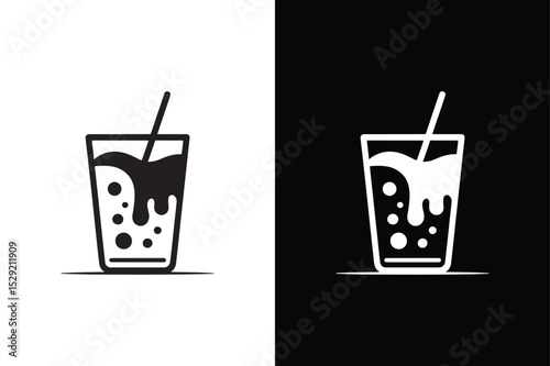 Soft drink icon vector on White Background ,Vector Art Illustration on white background.
