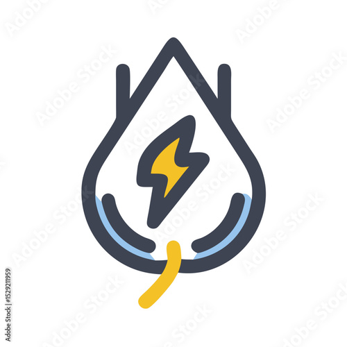 New energy solution icon set solar, energy, wind, biomass, geothermal, hydropower, renewable, sustainable, efficiency, wave, eolic, battery, storage, grid, turbine, hydrogen, and generator icons