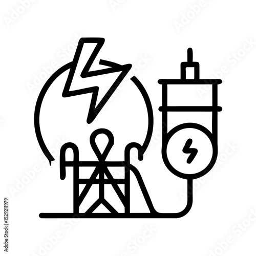 New energy solution icon set solar, energy, wind, biomass, geothermal, hydropower, renewable, sustainable, efficiency, wave, eolic, battery, storage, grid, turbine, hydrogen, and generator icons