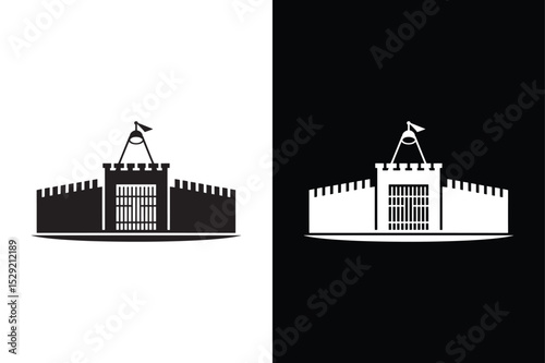 Fototapeta Naklejka Na Ścianę i Meble -  Observatory icon vector on White Background ,Vector Art Illustration on white background.