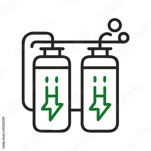 New energy solution icon set solar, energy, wind, biomass, geothermal, hydropower, renewable, sustainable, efficiency, wave, eolic, battery, storage, grid, turbine, hydrogen, and generator icons