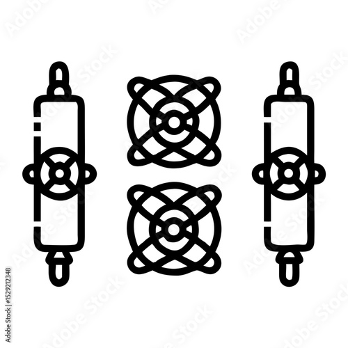 New energy solution icon set solar, energy, wind, biomass, geothermal, hydropower, renewable, sustainable, efficiency, wave, eolic, battery, storage, grid, turbine, hydrogen, and generator icons