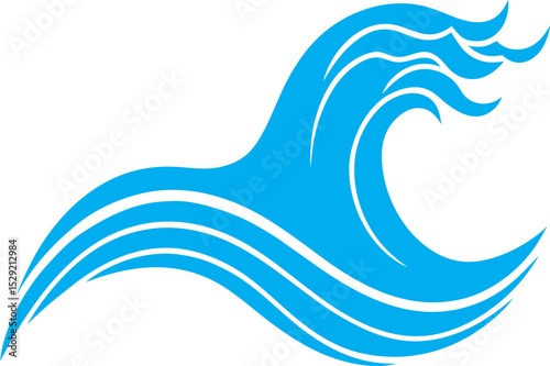 abstract blue wave