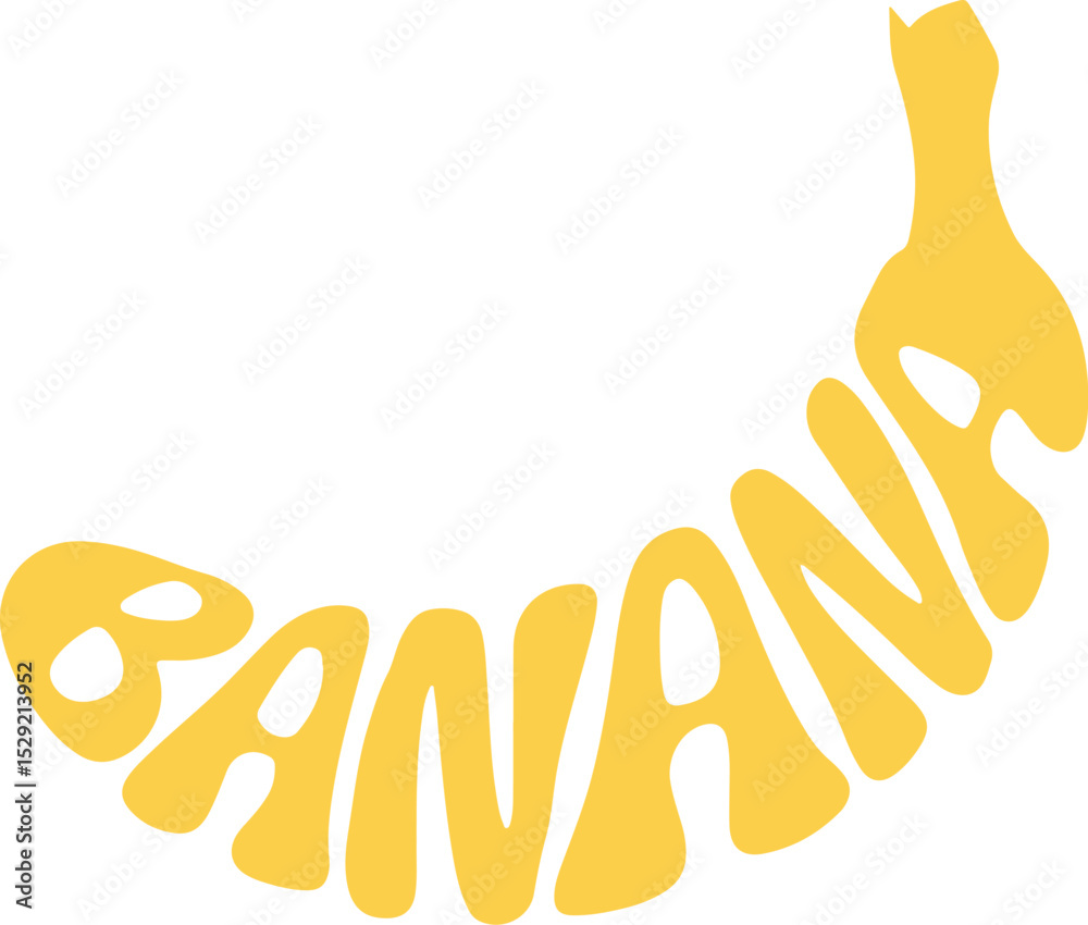 Obraz premium Banana Typography