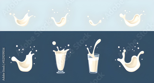 Milk splash vector, Splash of milk, Milk splash illustration, White liquid splash, Creamy milk splash, Dairy splash vector, Realistic milk splash, Milk swirl vector, Milk wave splash, Pouring milk spl