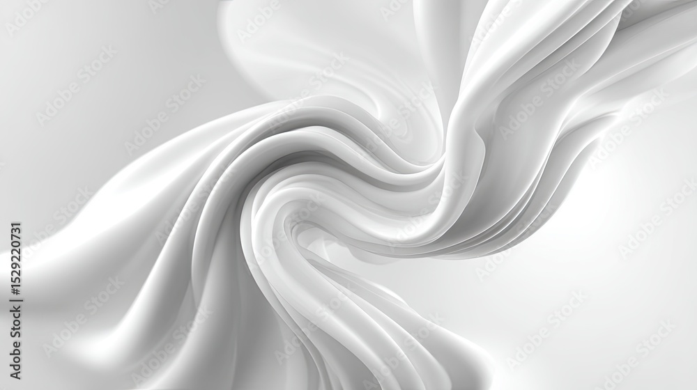 Obraz premium Abstract White Fabric Design
