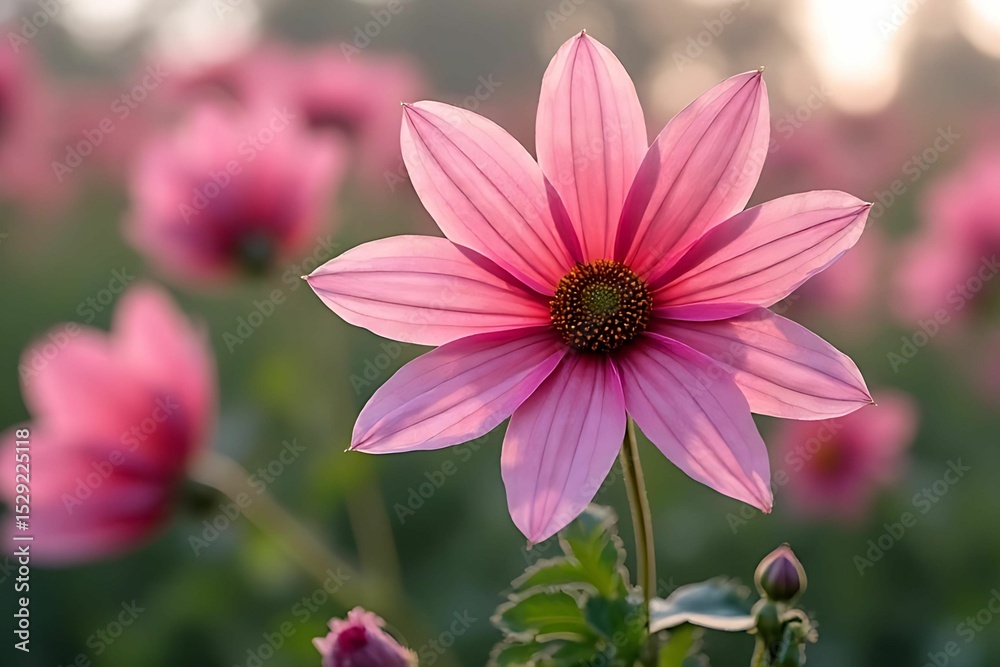 Obraz premium pink flowers in the garden