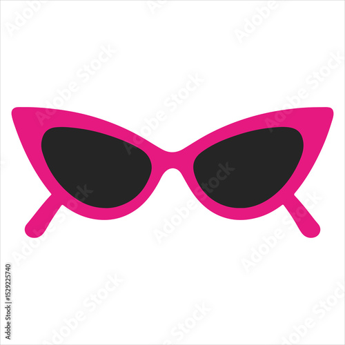 Cat Eye Sunglasses 50s diner illustration Vector, 50s diner clipart Design, vintage diner design sublimation

