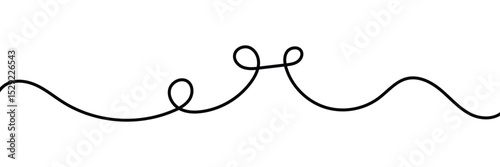 Wavy line with flowing curves. Abstract black lines wave curve motion. Thin line wavy abstract background. 