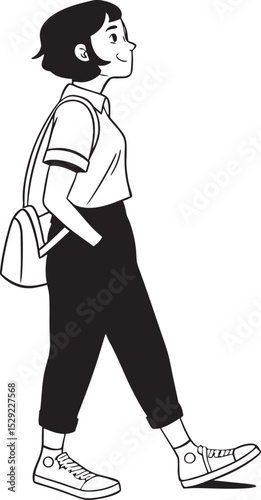  vector teenager girl art free download