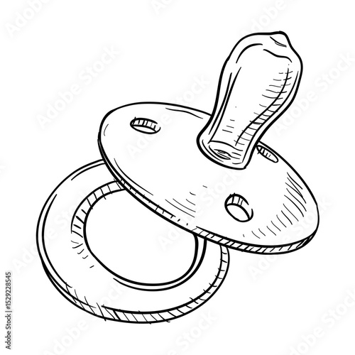 baby pacifier handdrawn illustration⁠
