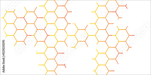 Honey sweet honeycomb pattern vector illustration with a golden yellow hexagonal texture
