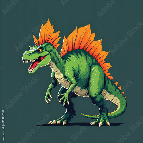 Spinosaurus Dinosaur vector illustration isolated