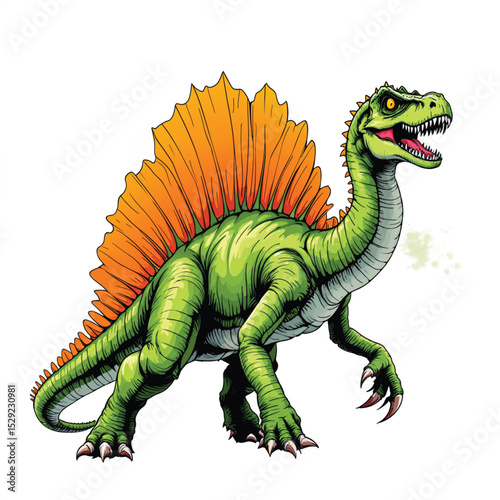 Spinosaurus vector illustration isolated
