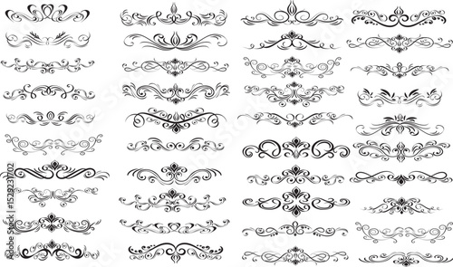 set of decorative elements and page design