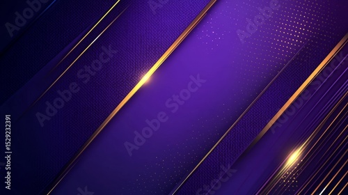 Elegant purple background with luxurious golden line shapes and soft gradient design for premium digital wallpapers, sophisticated branding projects, and stylish graphic design templates