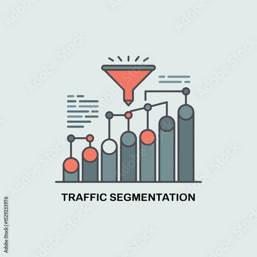 Website traffic segmentation funnel chart data analysis marketing strategy