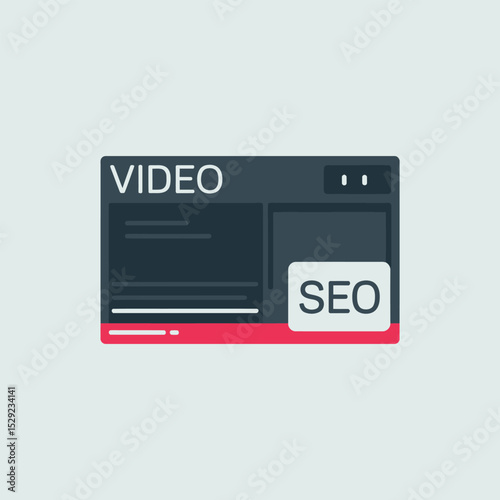 Video seo optimization strategy digital marketing concept