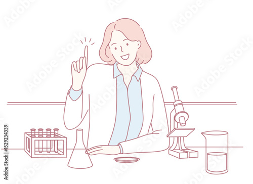 A skilled scientist conducts detailed laboratory research, demonstrating creativity and scientific expertise