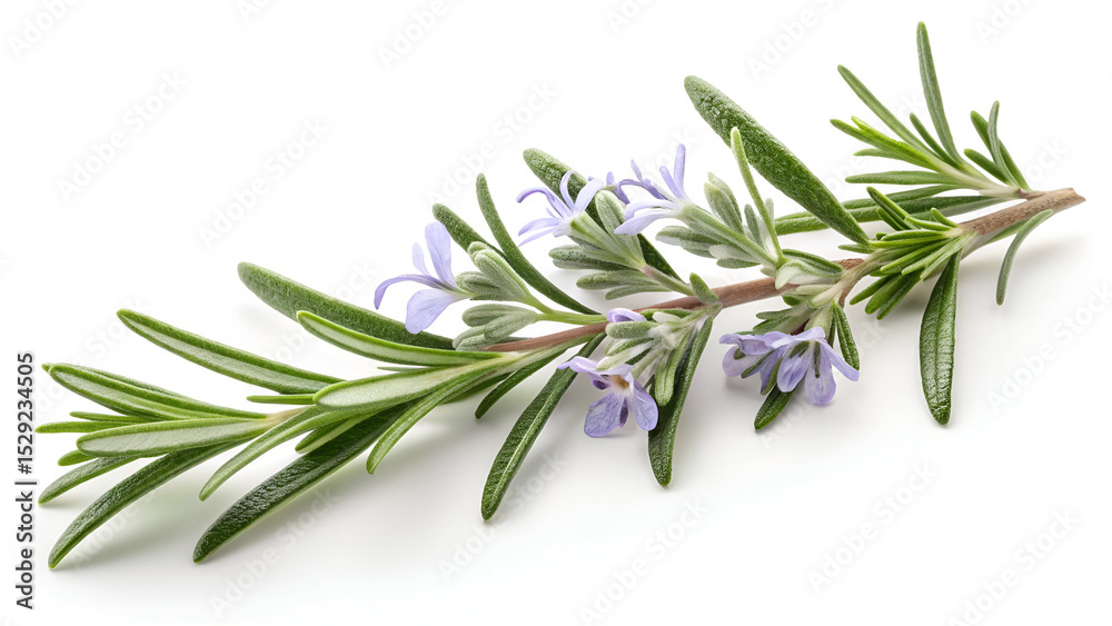 Fototapeta premium rosemary twig isolated on white