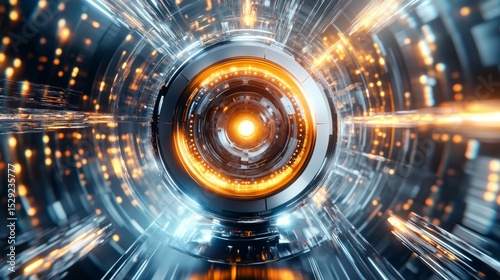 Futuristic Nuclear Fusion Reactor Showcasing Advanced Technology in Sustainable Energy Solutions