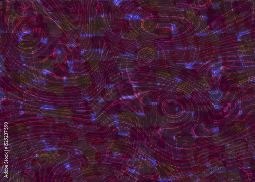 Abstract art painting design texture pattern purple blue maroon circles