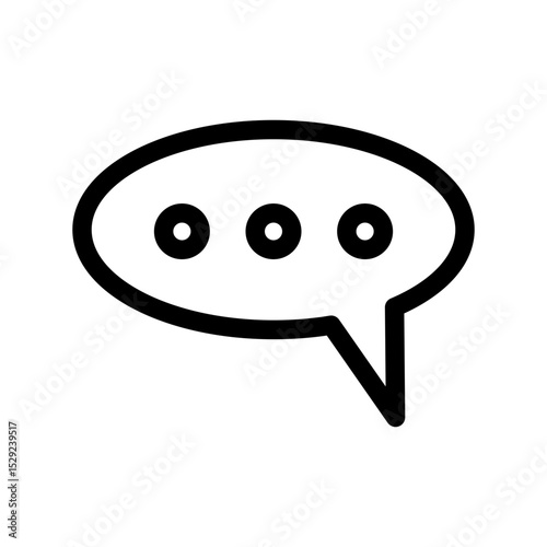 Bubble speech icon design template SVG