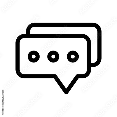 Bubble speech icon design template SVG