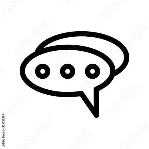 Bubble speech icon design template SVG