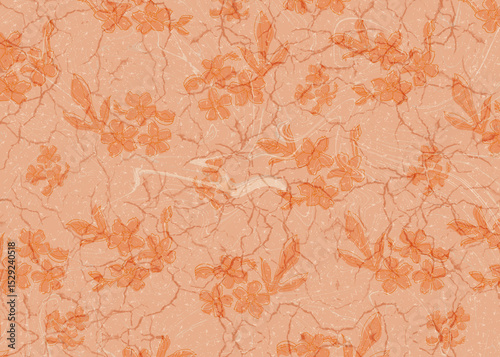 grunge background with flowers