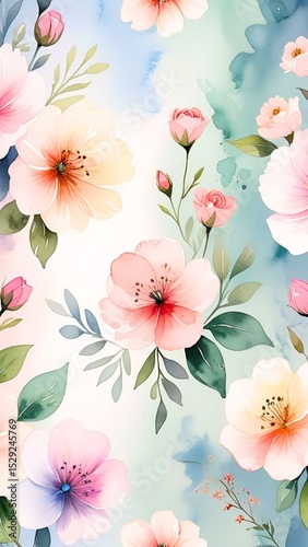 Botanical abstract background