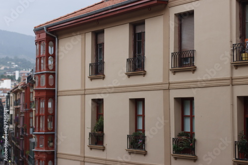 House in the old town of Bilbao, Spain