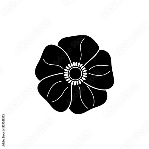 creative details poppy icon Vector Illustration	
