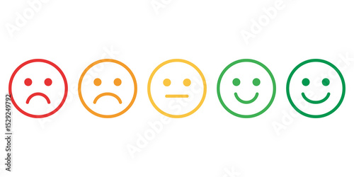 sad and happy emote icons, emote rating