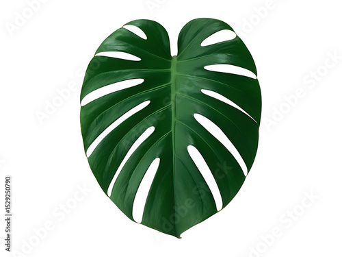 Monstera leaves leaves with Isolate on white background Leaves on white
