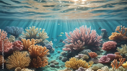 coral reef in the sea