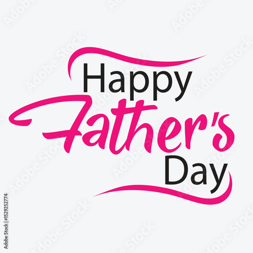 Happy Father's Day Typography Design