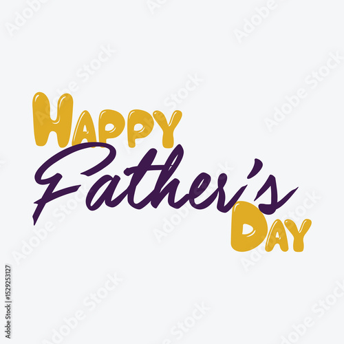 Happy Father's Day Typography Design
