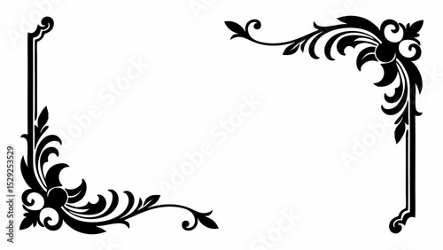 decorative frame with floral ornament