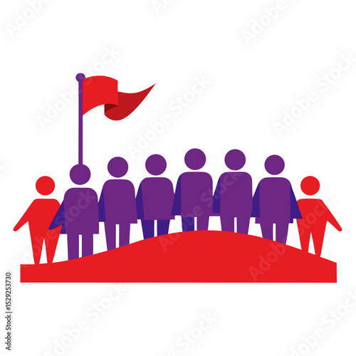 Teamwork success leadership goal achievement