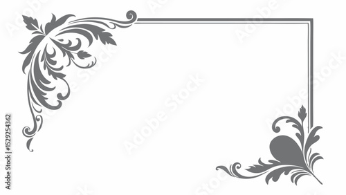 frame with floral ornament