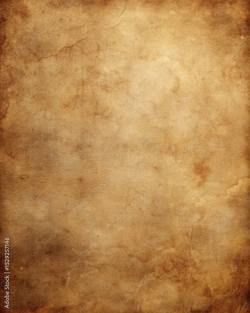 Naklejka premium Aged Vintage Paper Texture with Cracks, Stains, and Burnt Edges