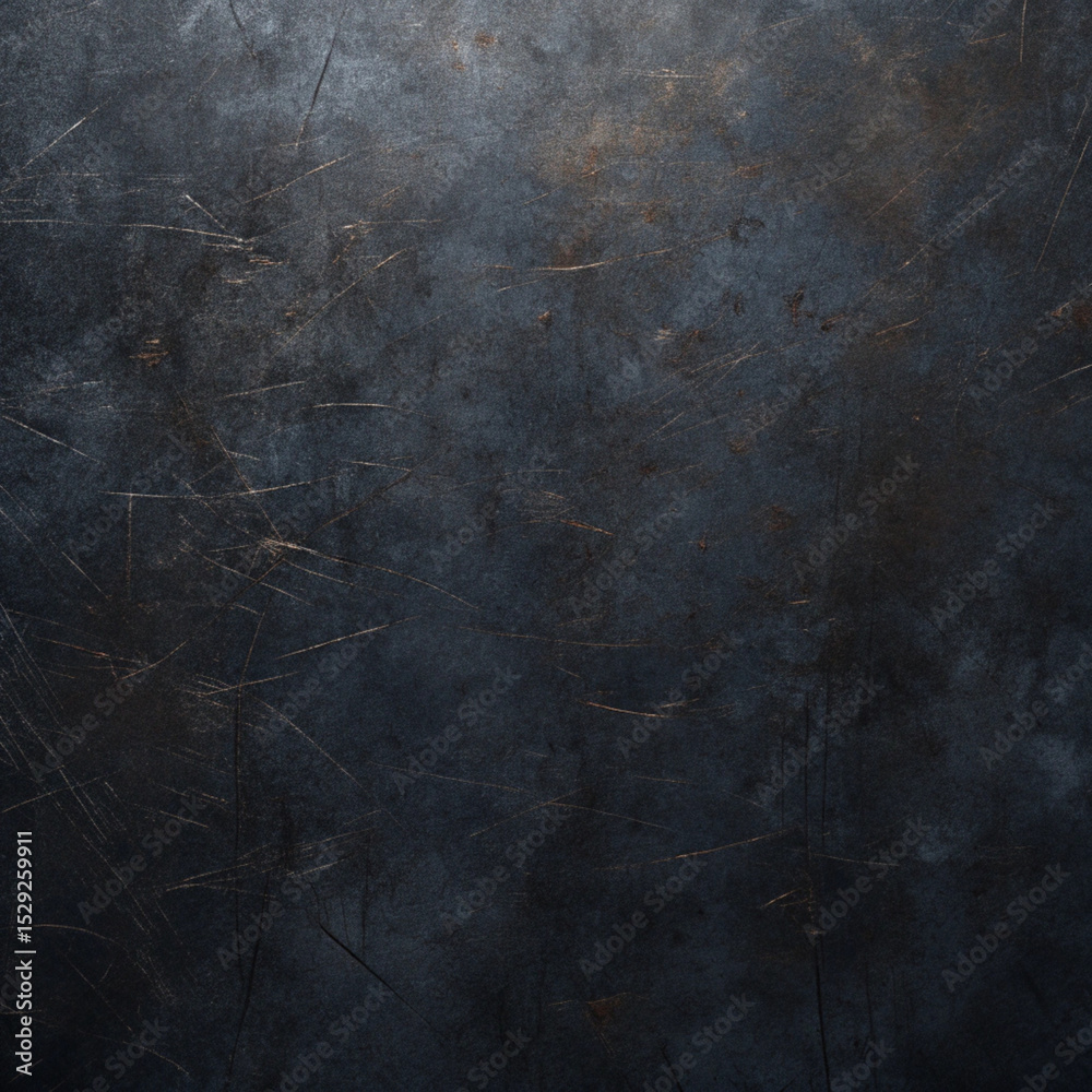 Obraz premium Dark Scratched Metal Texture with Grunge Surface and Industrial Wear