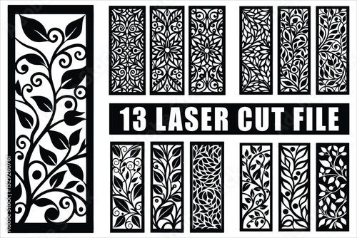 Tree & Floral Laser Cut Panel Bundle


