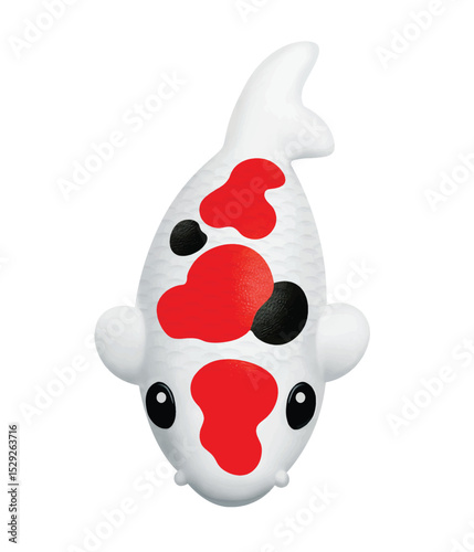 illustrate balloon sanke koifish