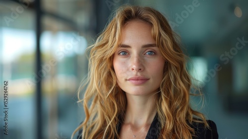 A captivating young woman gazes directly into the camera, displaying natural beauty and confidence in an elegant setting filled with soft light and minimalistic decor. Free Download A captivating young woman gazes directly into the camera, displaying natural beauty and confidence in an elegant setting filled with soft light and minimalistic decor. - GFXLoad