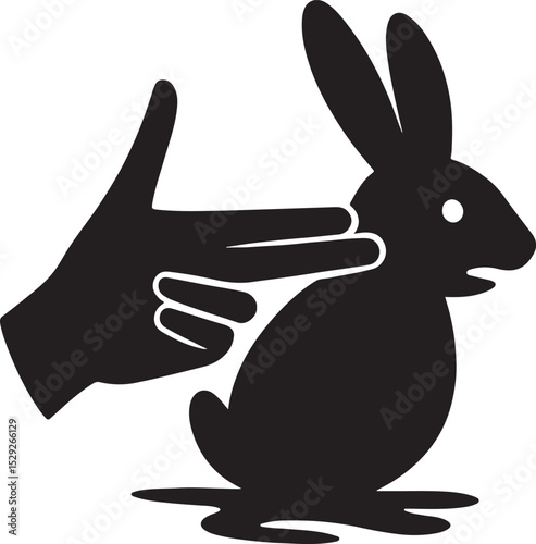 Shadow puppets casting real shadows