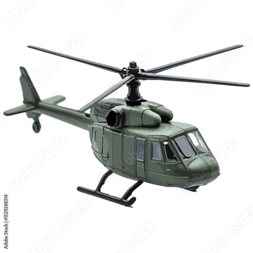 vector flat style helicopter on white background
