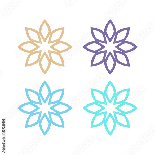 Natural Mandala Ayurveda Resort Sign Symbol Logo
