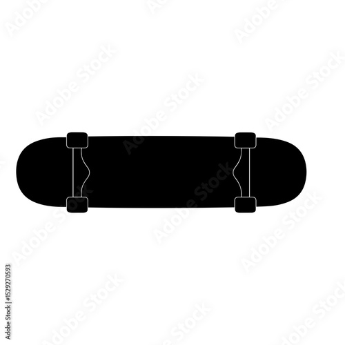 skateboard isolated on white
